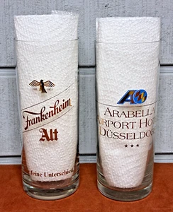 SELTENE (2) FRANKENHEIM ALT 0,25l Biergläser 6" Arabella Airport Hotel Düsseldorf - Bild 1 von 4