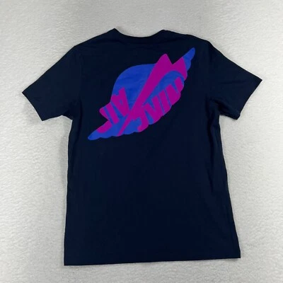 Camisa Nike AirJordan Para Hombre Grande Azul Púrpura Mashup Alas Clásica Manga Corta Foto 1 de 4