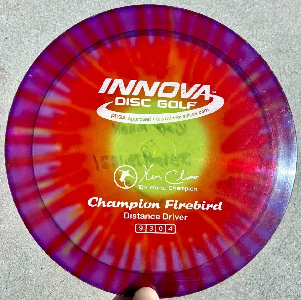 Innova Champion Firebird RARE - Penned FB - FLAT - 12x KC IDye Classic Disc Golf - Image 1 of 4