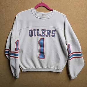 Vintage 90s NFL Houston Oilers Warren Moon Sweatshirt Jersey Rawlings XXL #1 - Bild 1 von 9