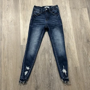 KanCan Youth High Rise Ankle Skinny Jeans Size 8 Stretch Distressed VBKDI182A - Picture 1 of 9