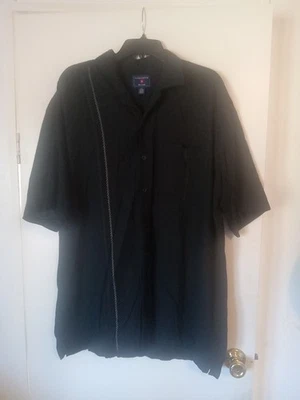 Saddlebred Mens Big And Tall Shirt XLT Linen/Rayon Button Up Western See Details - Image 1 of 4