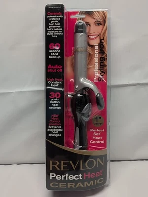 Revlon Perfect Heat Curling Iron Ceramic 1" Ceramic Barrel 30 Heat Settings - Image 1 of 4