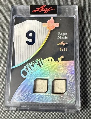 Leaf Spectacular Roger Maris 2025 juego reliquia usada #5/15 Yankees Foto 1 de 4