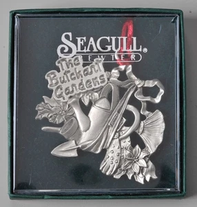 Ornamento da appendere vintage gabbiano peltro il macellaio giardini in scatola - Foto 1 di 4