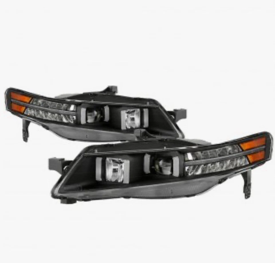 05-07 Acura TL Spyder® lado conductor y pasajero faros proyectores negros LED Foto 1 de 4