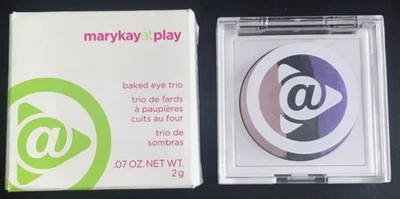 New In Box Mary Kay At Play Baked Eye Trio Purple Eclipse #081940 ~ Fast Ship - Image 1 of 2