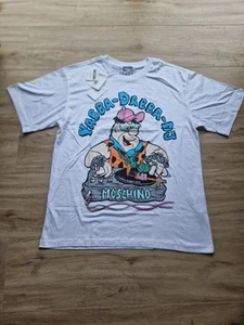 Moschino T Shirt Neu Grösse L Flintstones - Bild 1 von 4