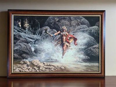 Lienzo Frank McCarthy "Whirling He Corrió para Meet The Challenge" NTV Arte Americano Foto 1 de 4