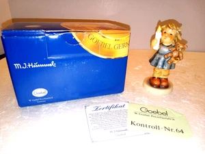 Hummel Goebel "Augurio di Natale" statuina natalizia bambina con candela esclusiva come nuova - Foto 1 di 4