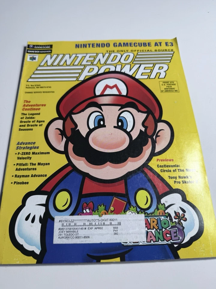 Nintendo Power Vol 145 Super Mario Advance With Poster Foto 1 de 1