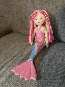 Ganz Shimmer Cove Plüsch Meerjungfrau rosa weiß blond Garn Haare 18 Zoll Spielzeug Puppe - Bild 1 von 10