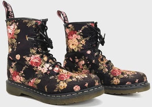 Dr. Martens Mujer US 9 AirWair 1460 Victoriano Floral Lona Combate Botines - Imagen 1 de 24