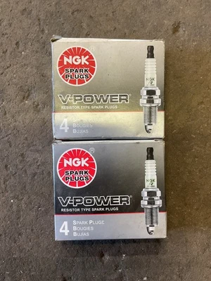 NEW SET OF 8 Spark Plug V-Power NGK 6953 BKR5E-11 V8 Plugs - Image 1 of 2