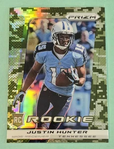 2013 Panini Prizm Justin Hunter Rookie Camo Prizm RC #251 Tennessee Titans - Bild 1 von 2
