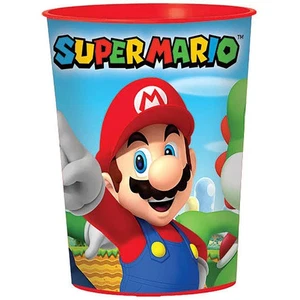 Super Mario Brothers Stadium Keepsake Cup 1 Ct Forniture per feste di compleanno 16 oz - Foto 1 di 1