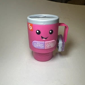 Fisher Price Laugh & Learn Wake Up & Learn Taza de café Rosa Hablando Canto - Imagen 1 de 7
