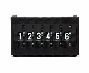 1set Thumbwheel BCD Switch 6-Digit + Cap TF31 GTF311221 0~9 Scale H=33mm Hampolt - Picture 1 of 9
