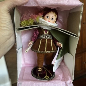 Muñeca Madame Alexander Cristóbal Colón 328 con mapa 8" y documentación original - Imagen 1 de 8