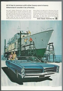 1966 PONTIAC BONNEVILLE advertisement, Bonneville 2-door convertible print ad - Picture 1 of 3