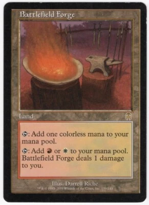 Battlefield Forge 2001 Apocalypse Colorless Rare Land MTG LP AZ5 - Image 1 of 2