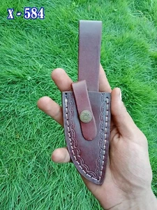 Maßgeschneiderte feste Klinge Lederhülle/Holster/Vertikales Messer X584 - Bild 1 von 4