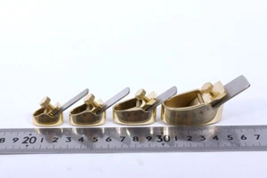 4tlg Gitarrenbauer Werkzeuge konvexer Boden Messing Hobel Werkzeug Geigenbau Spezialwerkzeuge - Bild 1 von 5