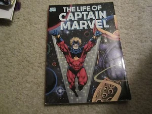 EXTREMELY RARE LIFE OF CAPTAIN MARVEL TRADE PAPERBACK COLLECTING 1ST THANOS!!! - Picture 1 of 12