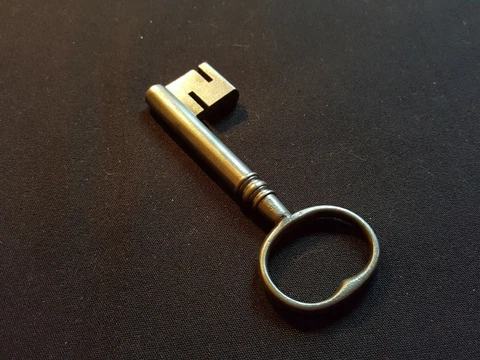 One Reclaimed Antique Cast Steel Georgian Key Door Furniture (EER251) Cover