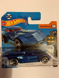 Hot Wheels - DC Comics - Blue Batmobile - Short Card - Picture 1 of 1