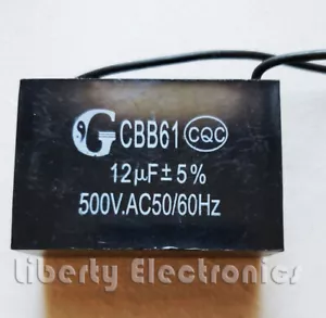 Nuevo CBB61 12 uF por 500V Aire acondicionado Ventilador Motor Run Capacitor - Imagen 1 de 1