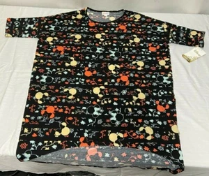 LuLaRoe Irma Tunic Top Shirt Small Fun Colorful Black And Multi Color - Picture 1 of 7
