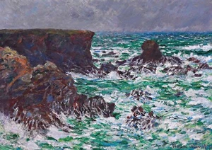 1674 - Port Coton The Lion Rock By Claude Monet - Giclee Fine Art Print - Picture 1 of 2