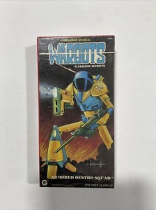 Warbots Warrior Robots 1984 par de metales con caja 2 miniaturas figuras granadero - Imagen 1 de 2
