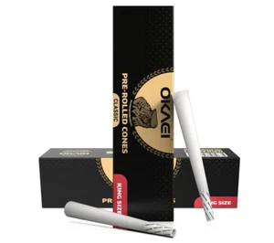 OKAEI Classic King Size Pre Rolled Cones 100 x langsam brennend Joint Hülsen - Bild 1 von 7