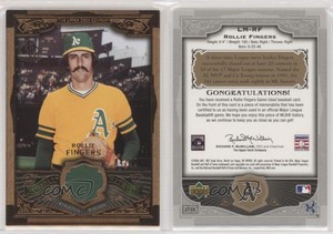 2006 SP Legendary Cuts Legendary Materials Bronze /99 Rollie Fingers #LM-RF HOF