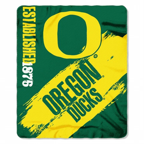 Oregon Ducks Fleece Throw 50  x 60 University Cover