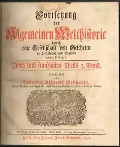 Algemeinen Welthistorie Vol 52 Antique Book 1797 History - Picture 1 of 7