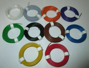 FILO ELETTRICO MATASSA DA 10 M. SEZIONE 0,14 mmq. IN 10 COLORI DIVERSI K 2280 - Picture 1 of 11