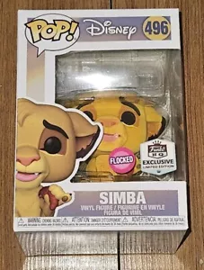 Funko Pop Disney #496 Simba Lion King Flocked HQ Exclusive Limited Edition - Picture 1 of 6