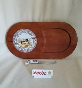 SPODE Woodland Cheese & Cracker Tray With Knife - Picture 1 of 3