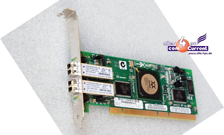 QLOGIC PCI-X DUAL FIBRE CHANNEL 2GBPS 283384-002 REV 0D - Bild 1 von 1