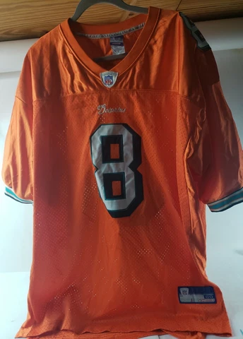 Vintage Miami Dolphins Mens Authentic Jersey Orange  Size 60 Cover