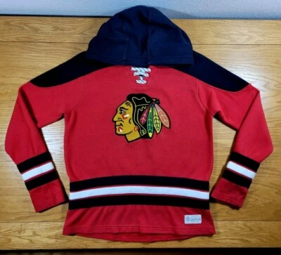 Sudadera con Capucha Estilo Jersey CHICAGO BLACKHAWKS L Juvenil Grande (14/16) Foto 1 de 2