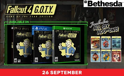 Fallout 4 [ GOTY ] *GAME OF THE YEAR EDITION* (XBOX One) New - Image 1 of 4
