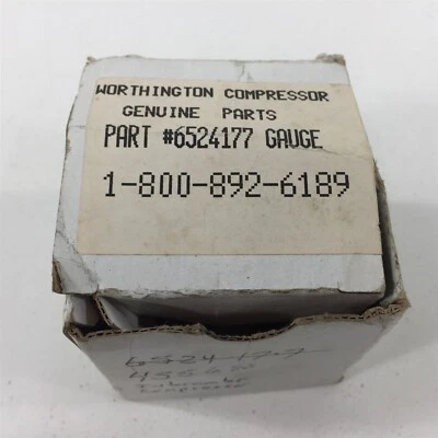 Worthington Compressor 6524177 Gauge 0-60PSI Filled  - Image 1 of 4