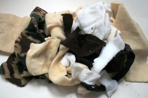 Assorted SHERPA Faux SHEEPSKIN Fabric Waste Off cuts 1KG - Picture 1 of 1