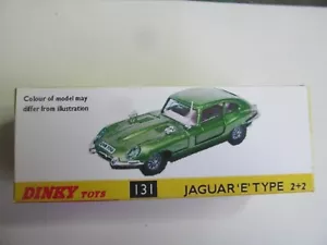 DINKY E TYPE JAGUAR 131 GREEN/PURPLE REPRO BOX ONLY - - Picture 1 of 3
