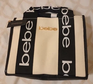 Bebe Hana Canvas Sm Satchel Totes/Crossbody Bag - Picture 1 of 2