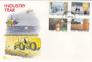 (04912) GB Stuart FDC Industry Year Dartford 1986 - Picture 1 of 1